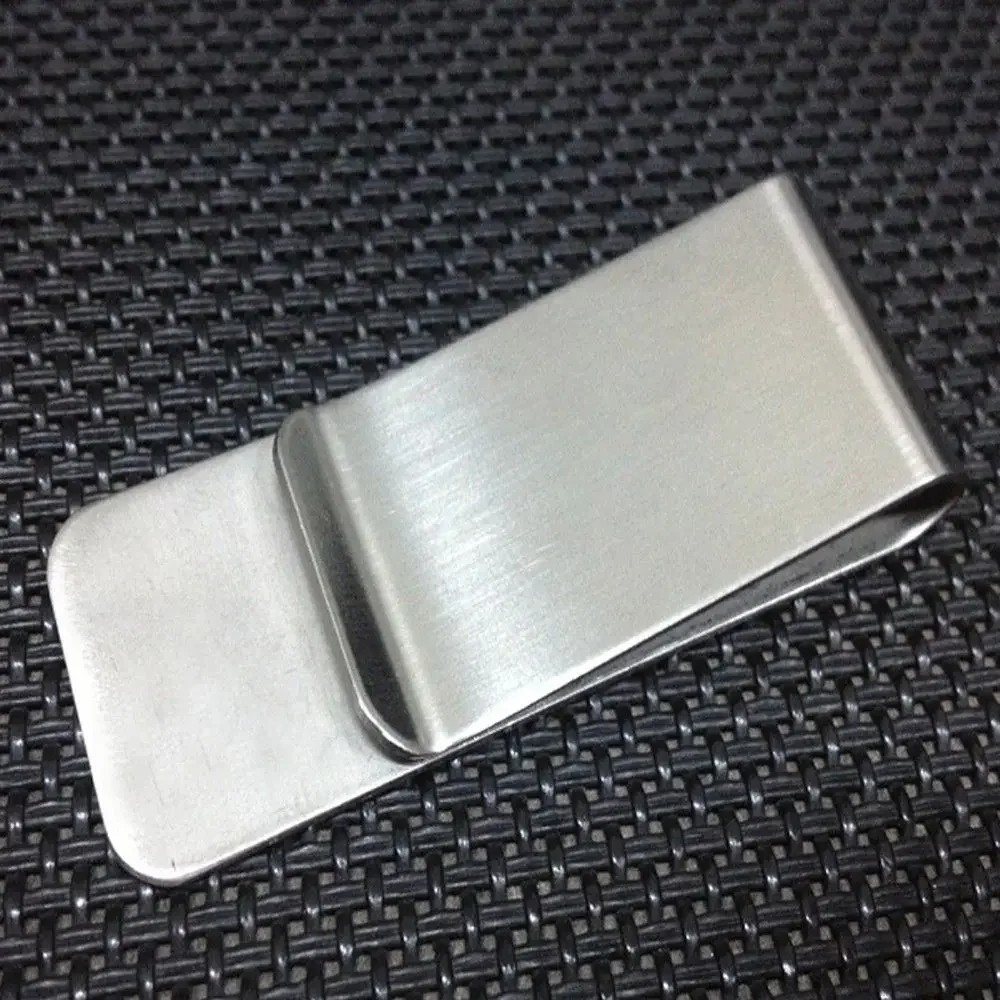 Metal Money Clip Slim Pocket Credit Card ID Cash Clip Stainless Steel Wallet