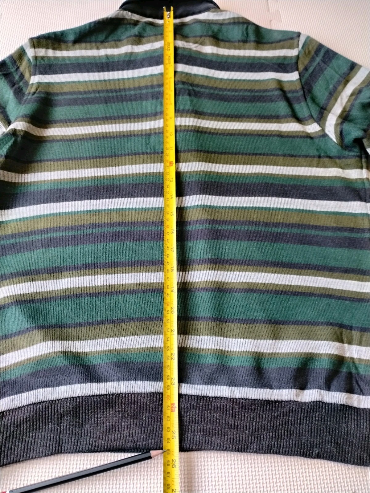 Lyle & Scott Black Label Striped Collared Knit Sweater Wool Blend Japan…