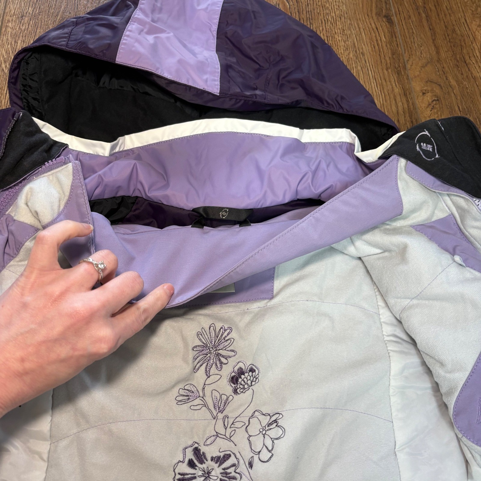 Columbia XCO Storm Dry Interchange 2 in 1 Jacket Purple Womens M Ski Snow Coat