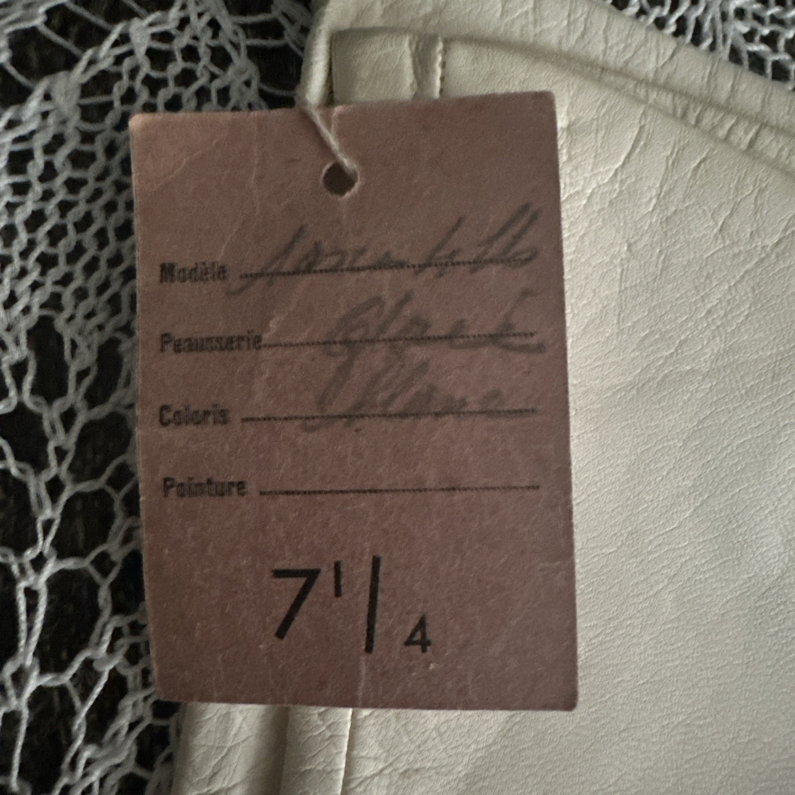 Vtg Christian Dior Lined White Leather Gloves 12” Made In France Size 7-1/4 NOS