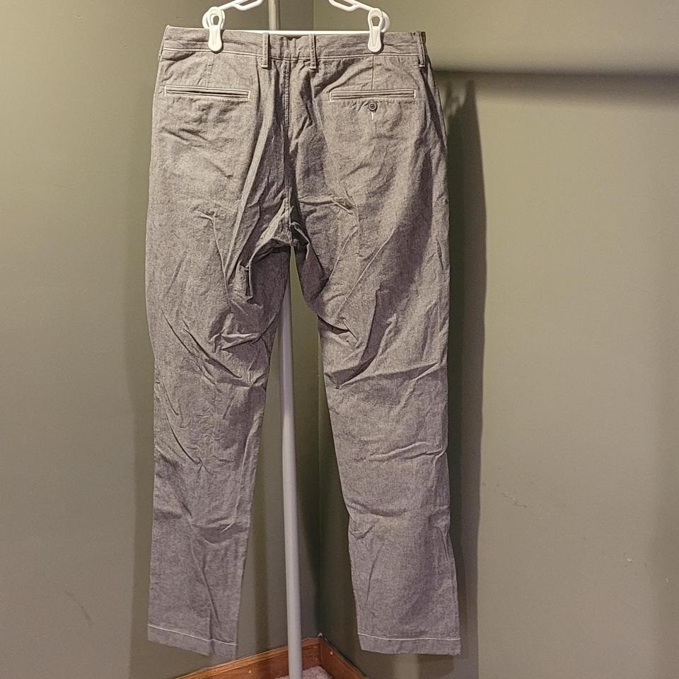 J.Crew 770 Straight Fit Stretch Cotton Pants Men’s 33×34 Gray