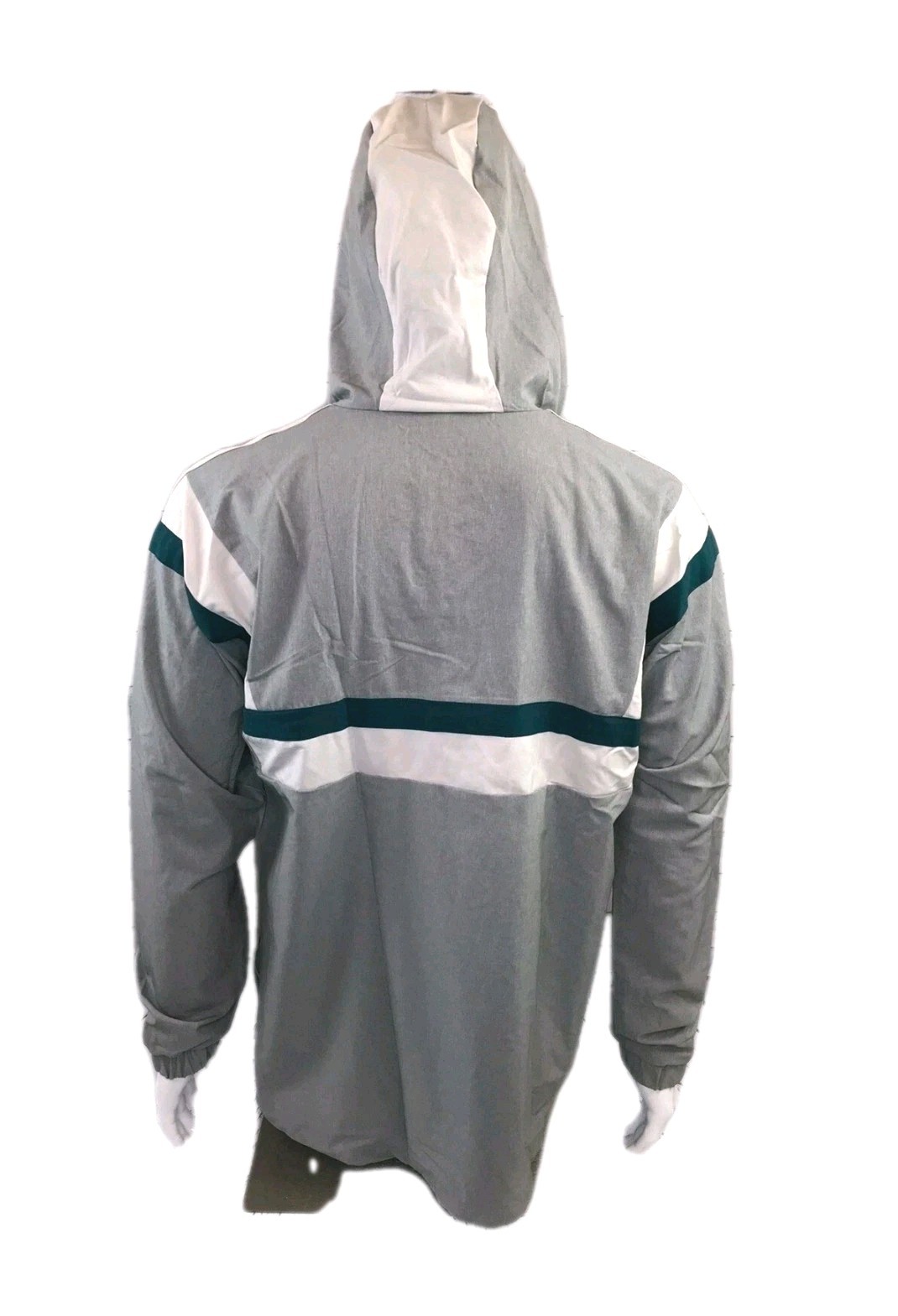 adidas Men’s BR8 Pullover Windbreaker Jacket Charcoal Grey/Chalk Size S DT2732