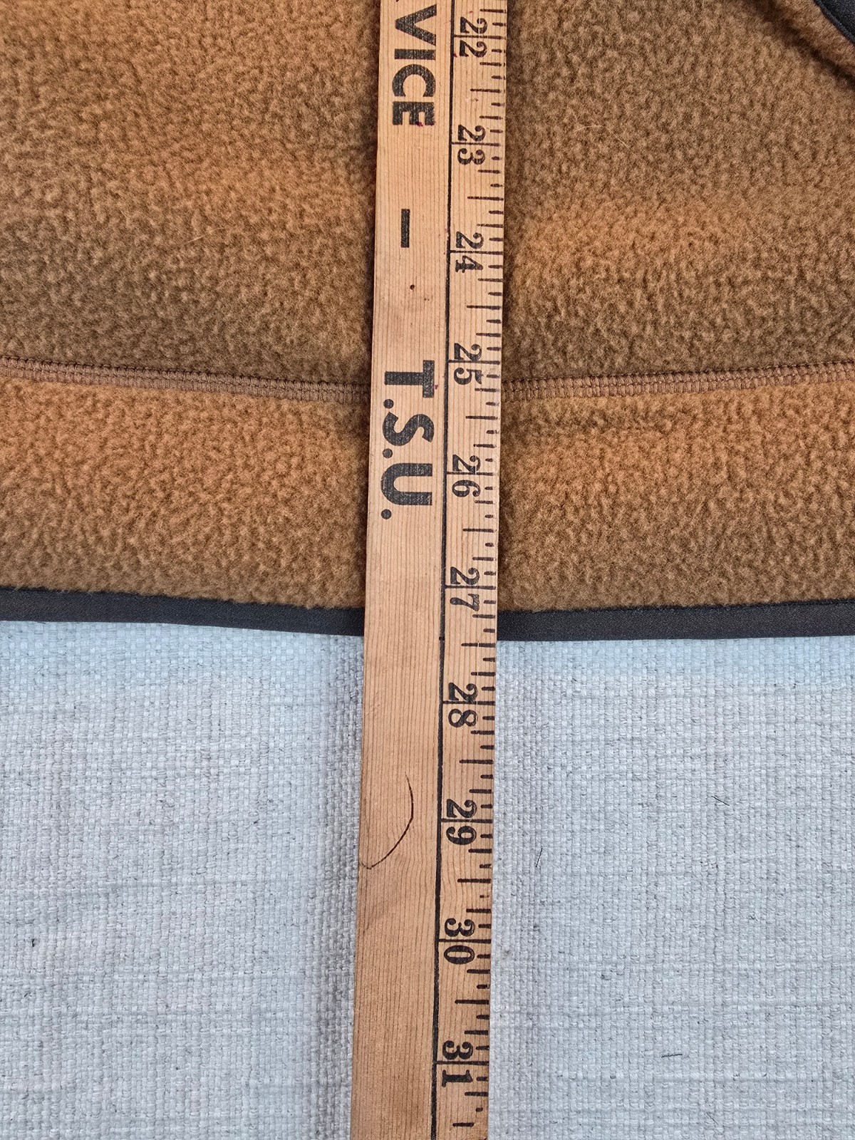 NWT Large Saturdays NYC Astor Polar Fleece Half Zip Pullover Toasted Coconut