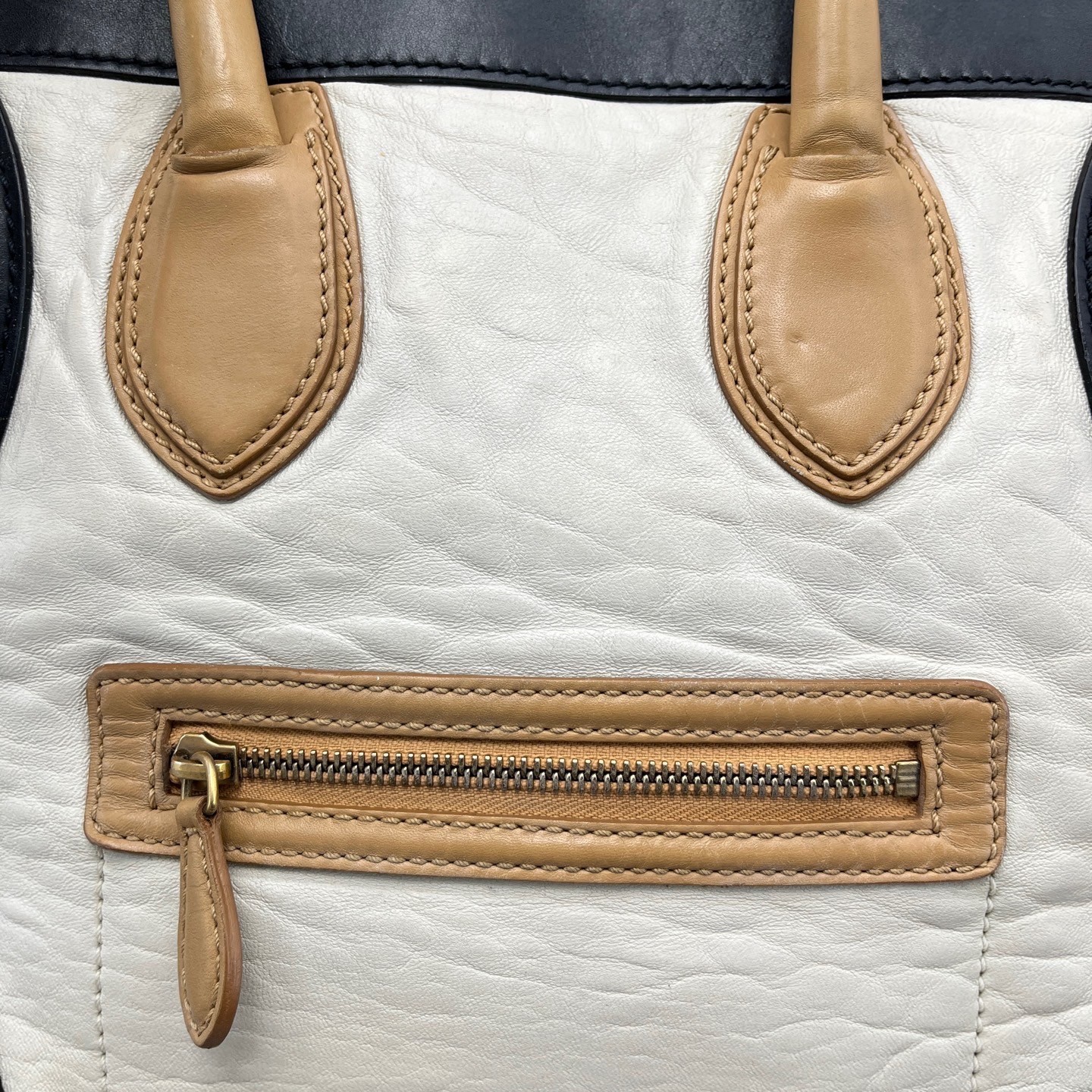 Celine Pre-Owned Authentic Luxury Handbag Colorblock 31*32*17cm