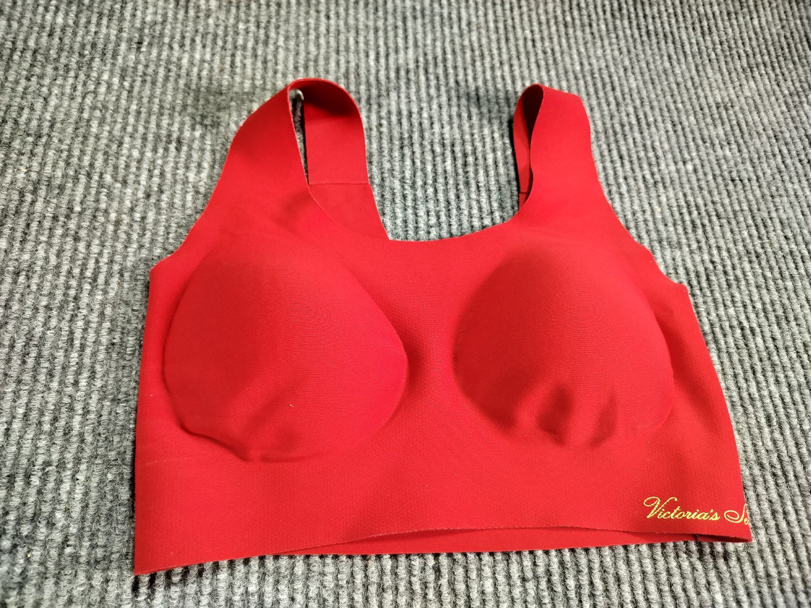 Victoria’s Secret Bra Red Padded Wide Straps Stretch Casual Daily Comfort Small