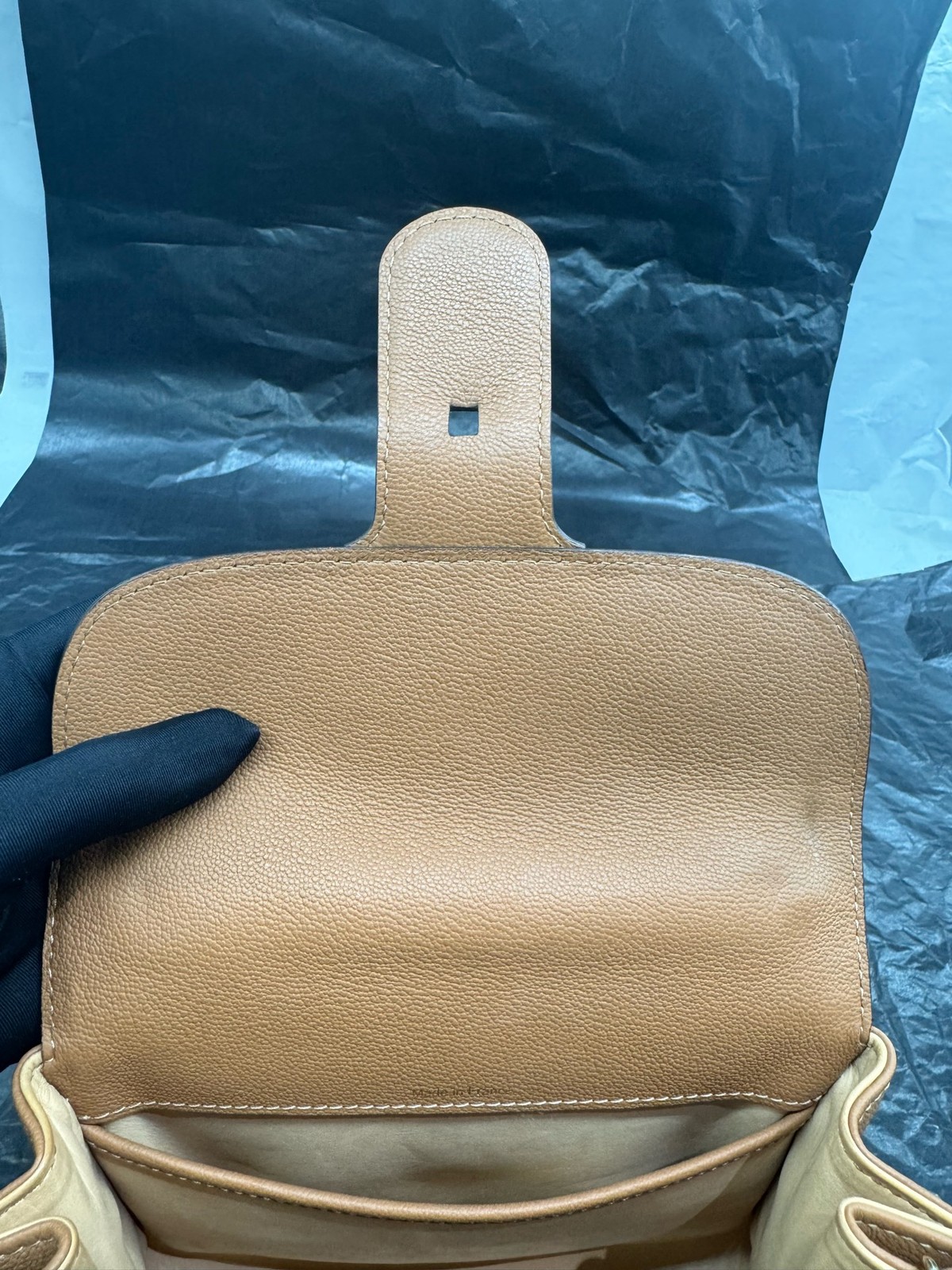 Authentic Delvaux Calfskin Top Handle Bag Golden Brown Gold-Tone eBay AG