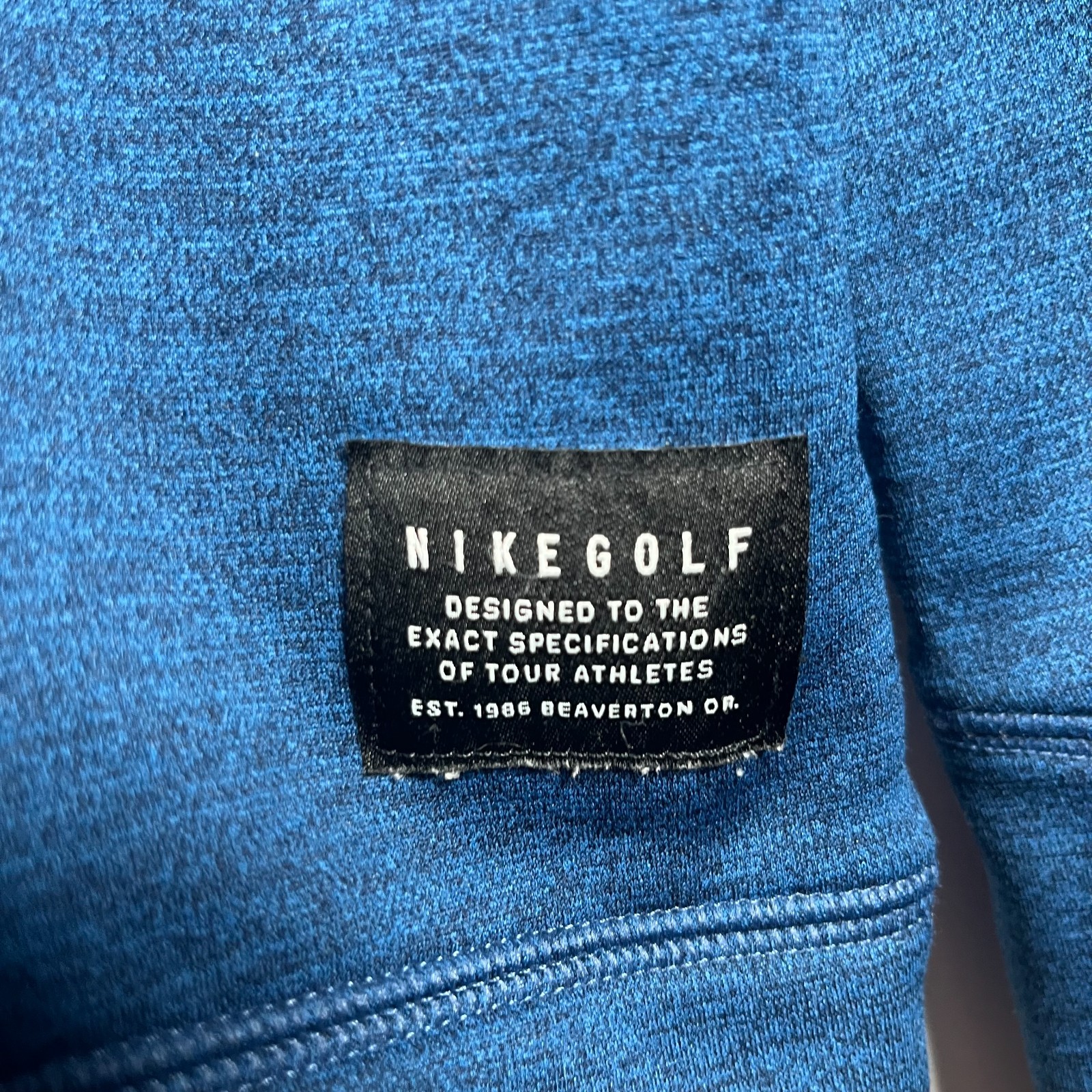 Nike Golf Therma Repel Mens Medium Blue Half Zip Pullover Long Sleeve Active