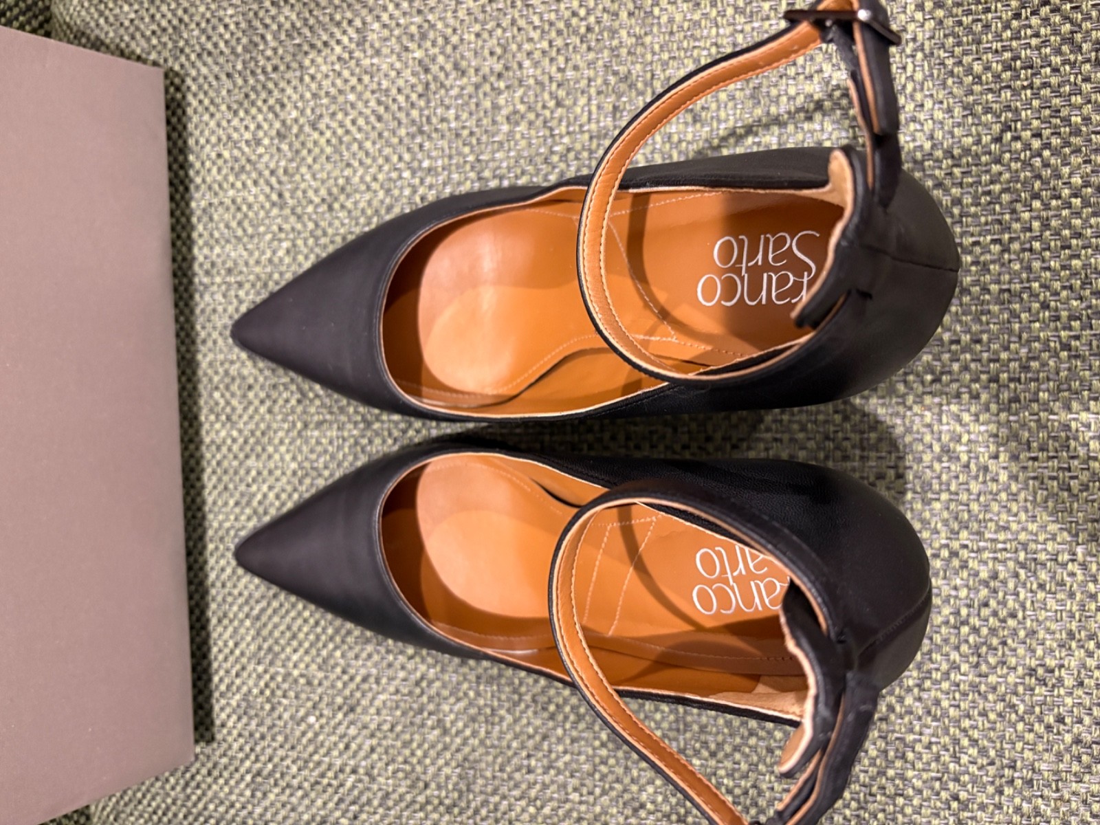 FRANCO SARTO WOMENS 9.5 M ADEJA BLACK 3.5″ HEEL