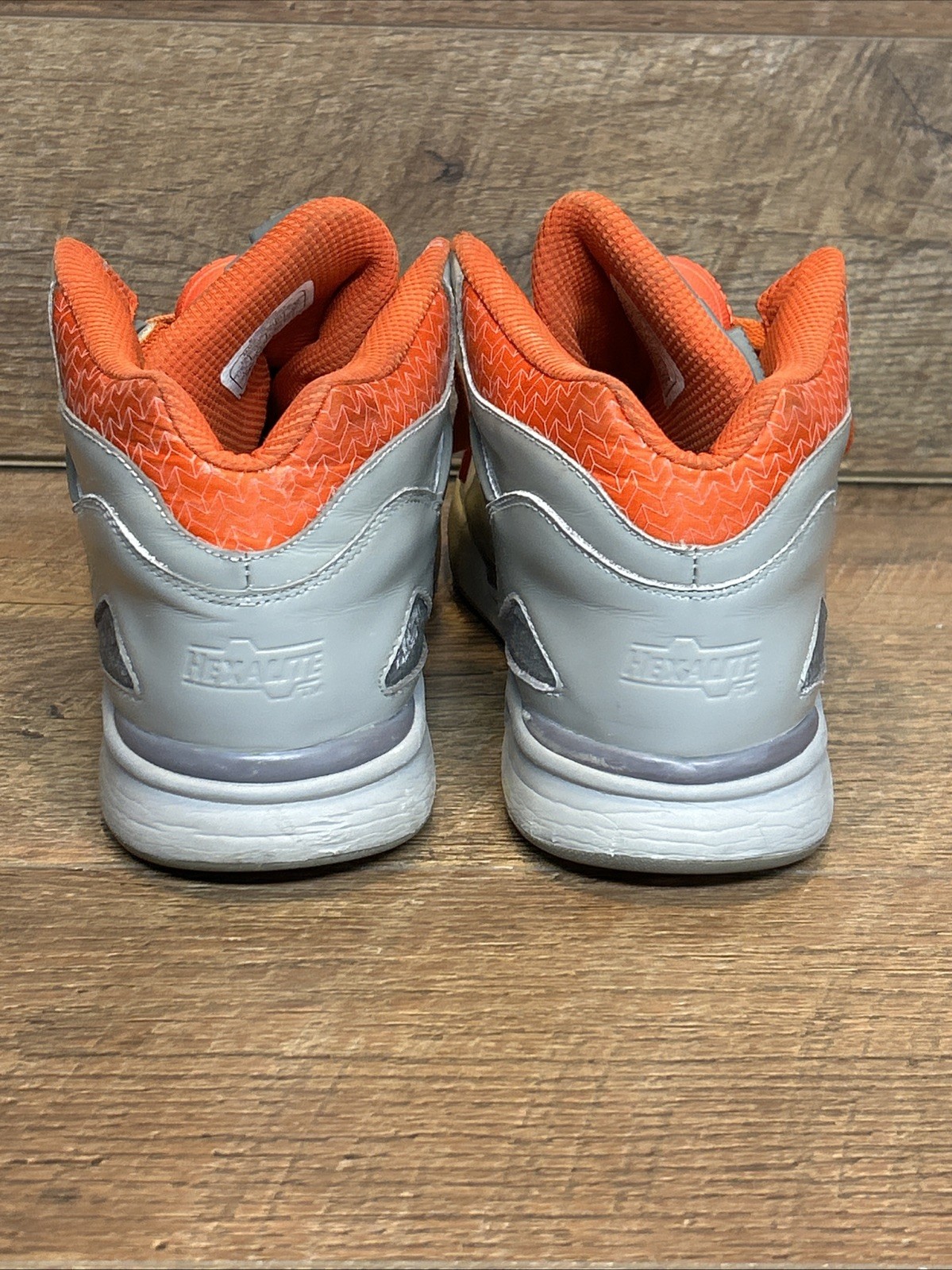 Reebok Pump Omni Lite Hexalite J12467-Gray/Orange-Size 10