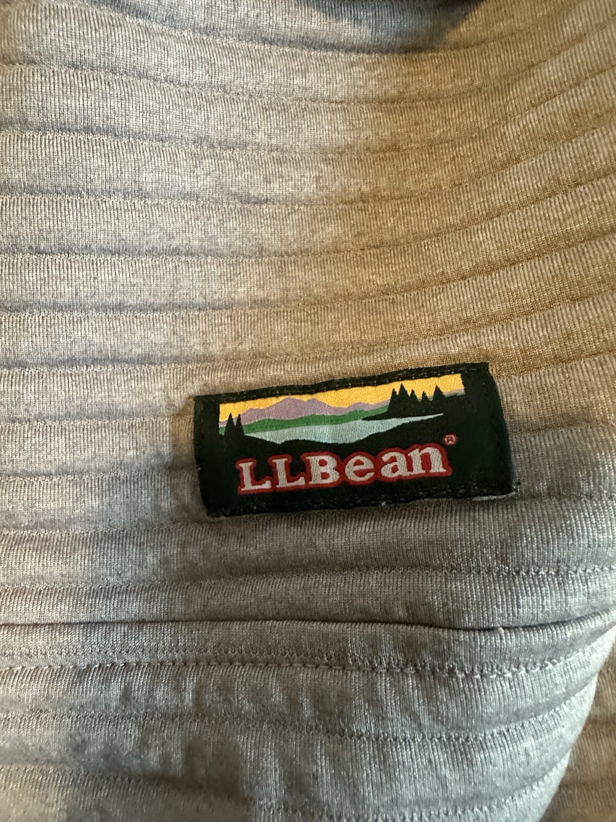 Women’s LL Bean Airlight Knit Pullover In Quarry Gray Heather XL