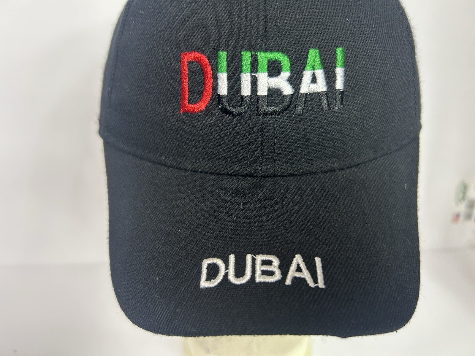 Dubai UAE Adjustable Hat Black Baseball Cap United Arab Emirates Travel OSFM