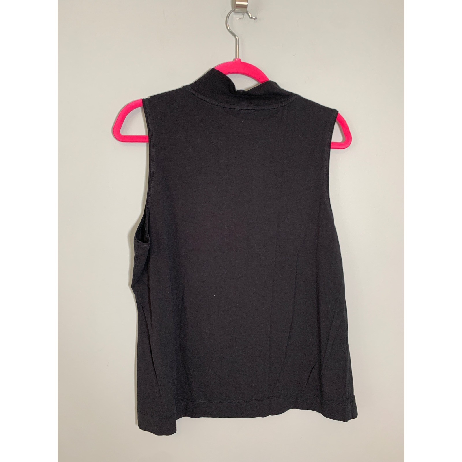 Athleta Outbound Tank Camisole Women Size L Black Mock Neck Sleeveless Top