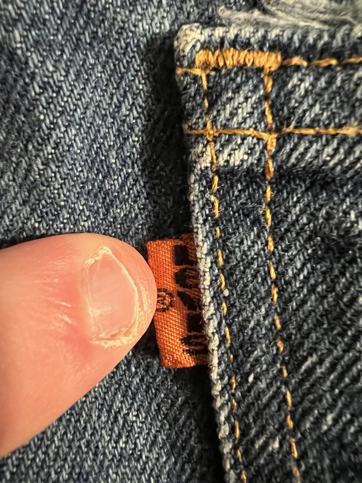 Levi’s 309 Men’s Orange Tab Jeans Size Actual 30×29.5 Vintage Retro Hipster