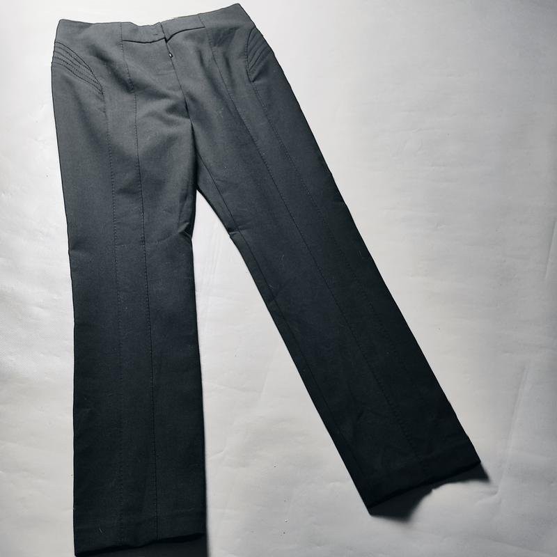 Women Brioni trousers black wool 38 / M / 46