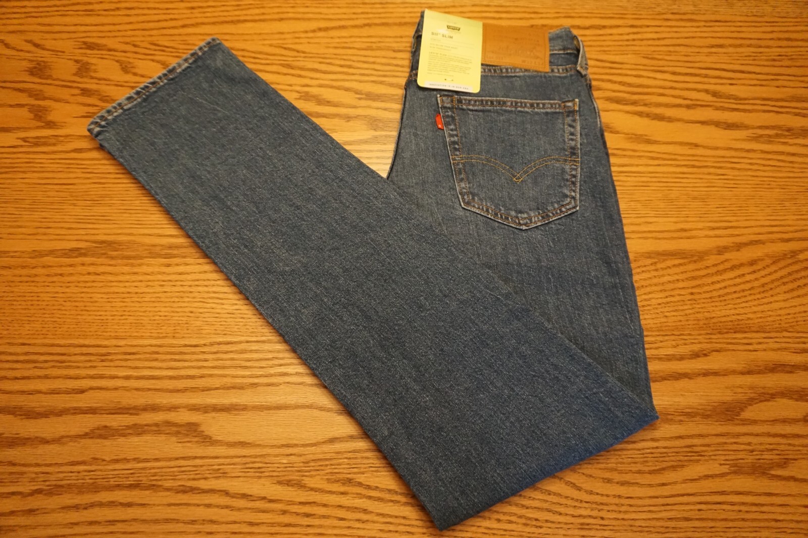 NWT MEN’S LEVI JEANS 511 Multiple Sizes Slim Below Waist Flex Eco Premium $98