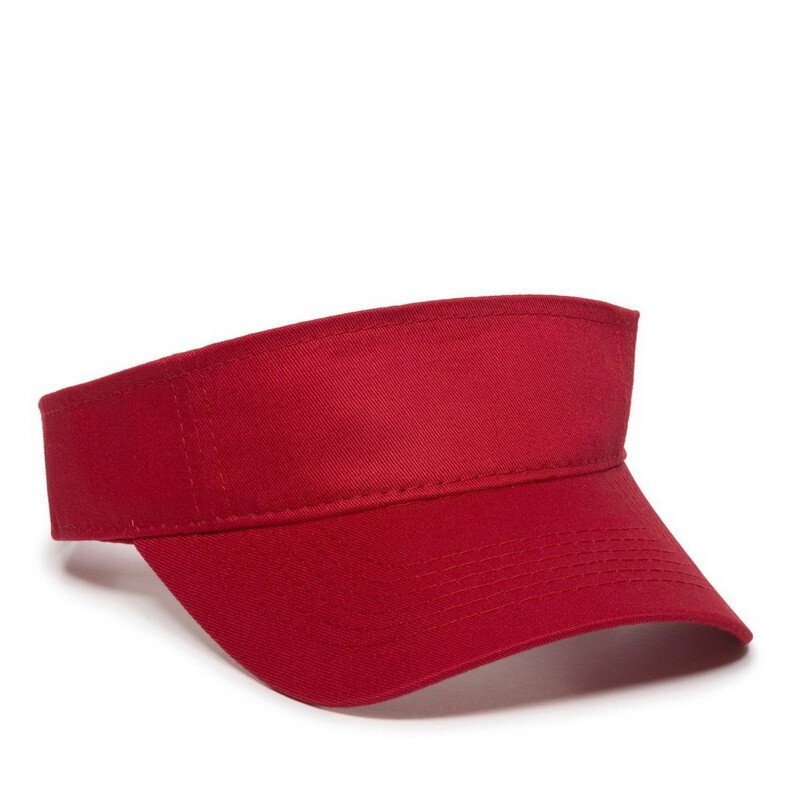 2 Pack Lids Sun Visors 110 Mini Pique Comfort Flex-Fit Visor Caps Red & Navy