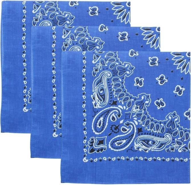 Trainmen Paisley Bandanas Head Scarf Do-rag 100% Cotton Bandanna 22″ x 22″ 3Pack