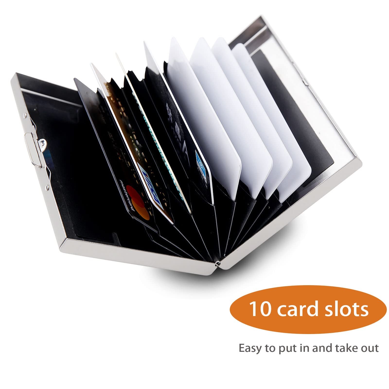 Credit Card Holder RFID approx 3.9 x 2.8 inches / 9.9 x 7.1 cm, Black-regular