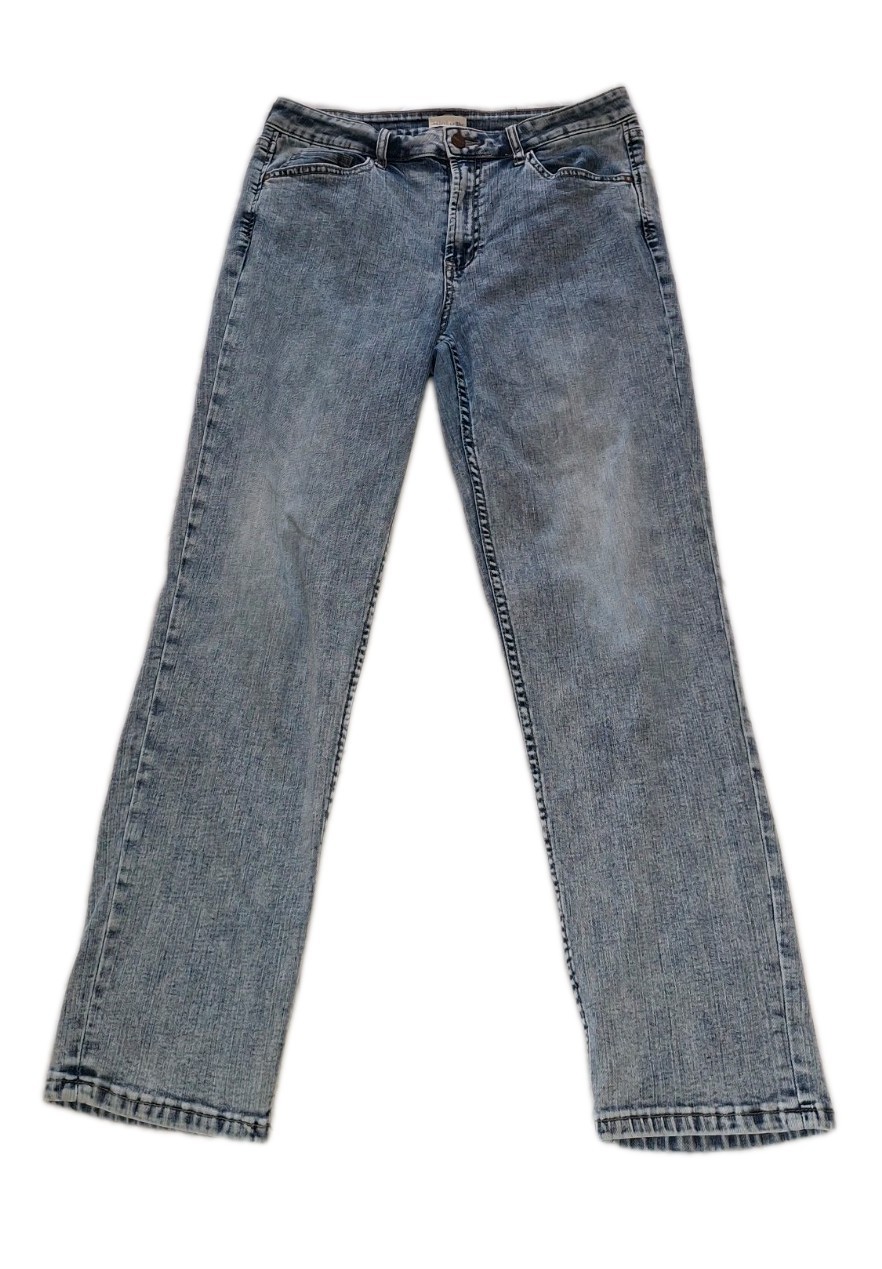 Hint of Blu Women’s Light Wash Straight Leg Jeans Size 30 Stretch Denim Casual