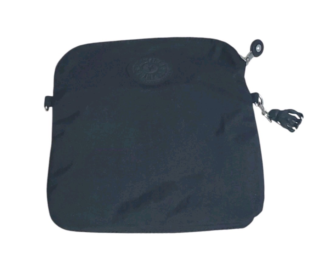 Kipling Crossbody Bag Small Black Fold Over w Gorilla ID/Card Slots Adj Strap