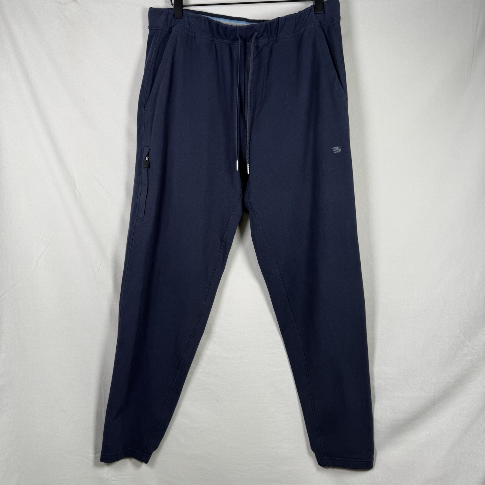 Mack Weldon Daily Wear Every Day Navy Blue Cotton Blend Flannel Joggers Men’s M