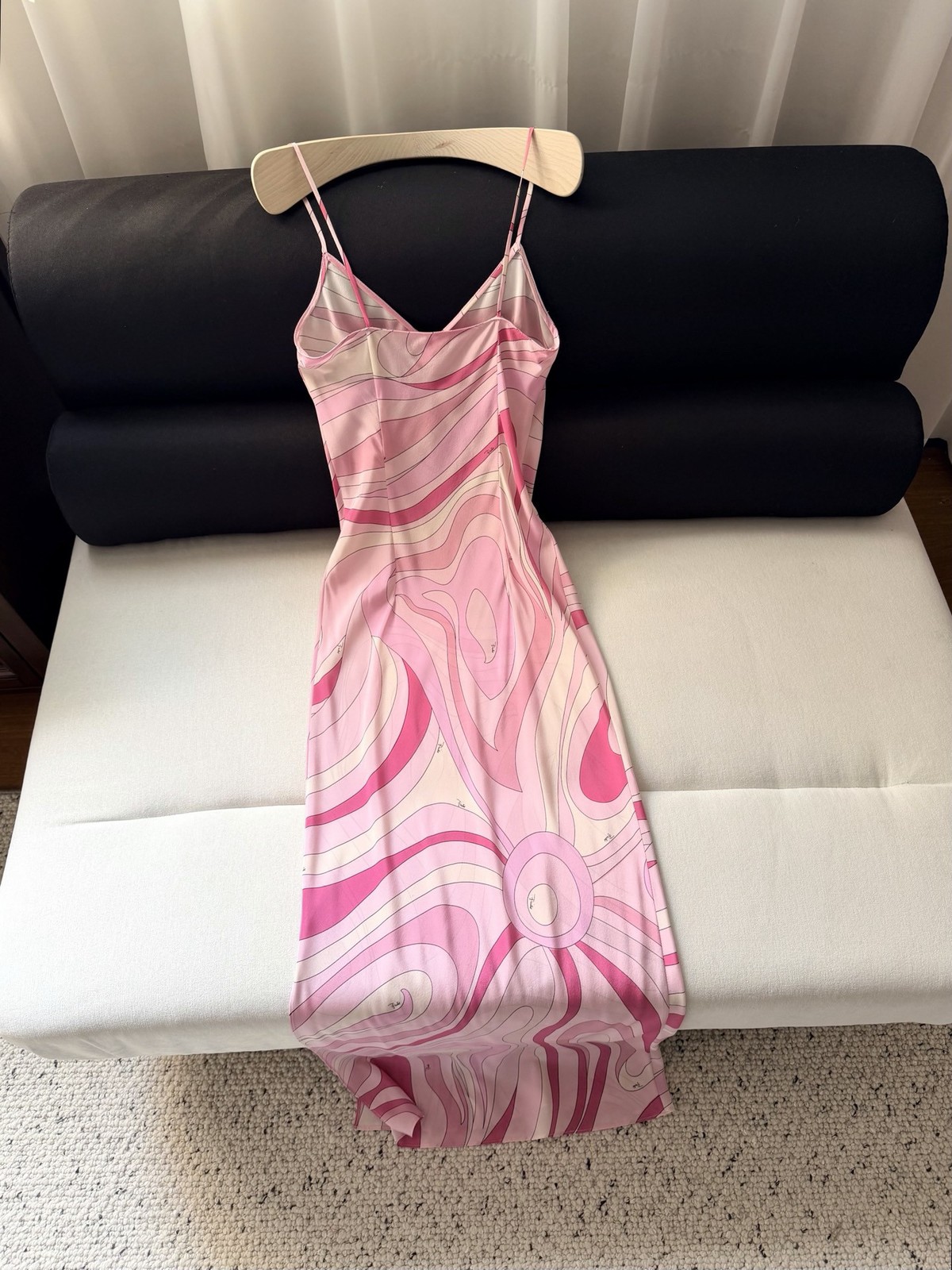 Emilio/ Pucci Silk Print Halter Dress