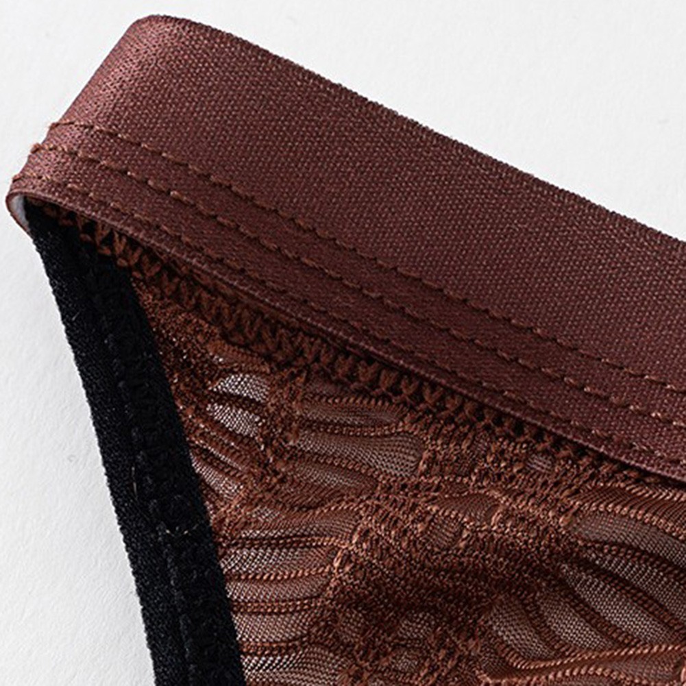 See-through Briefs Breathable Mesh U Pouch Design Briefs Style Daily Wear
