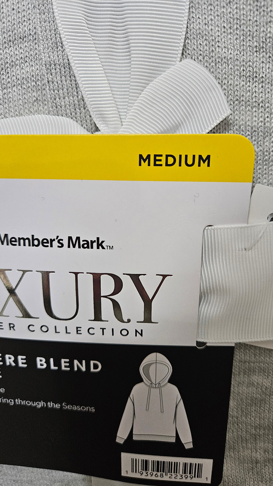 Hoodie, Member’s Mark Women’s Luxury, Cashmere Blend Size M