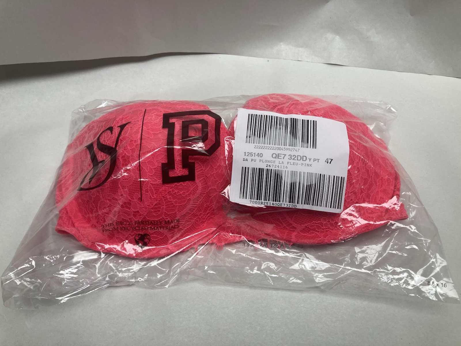 VS Bra Push Up Lined Size 32 DD