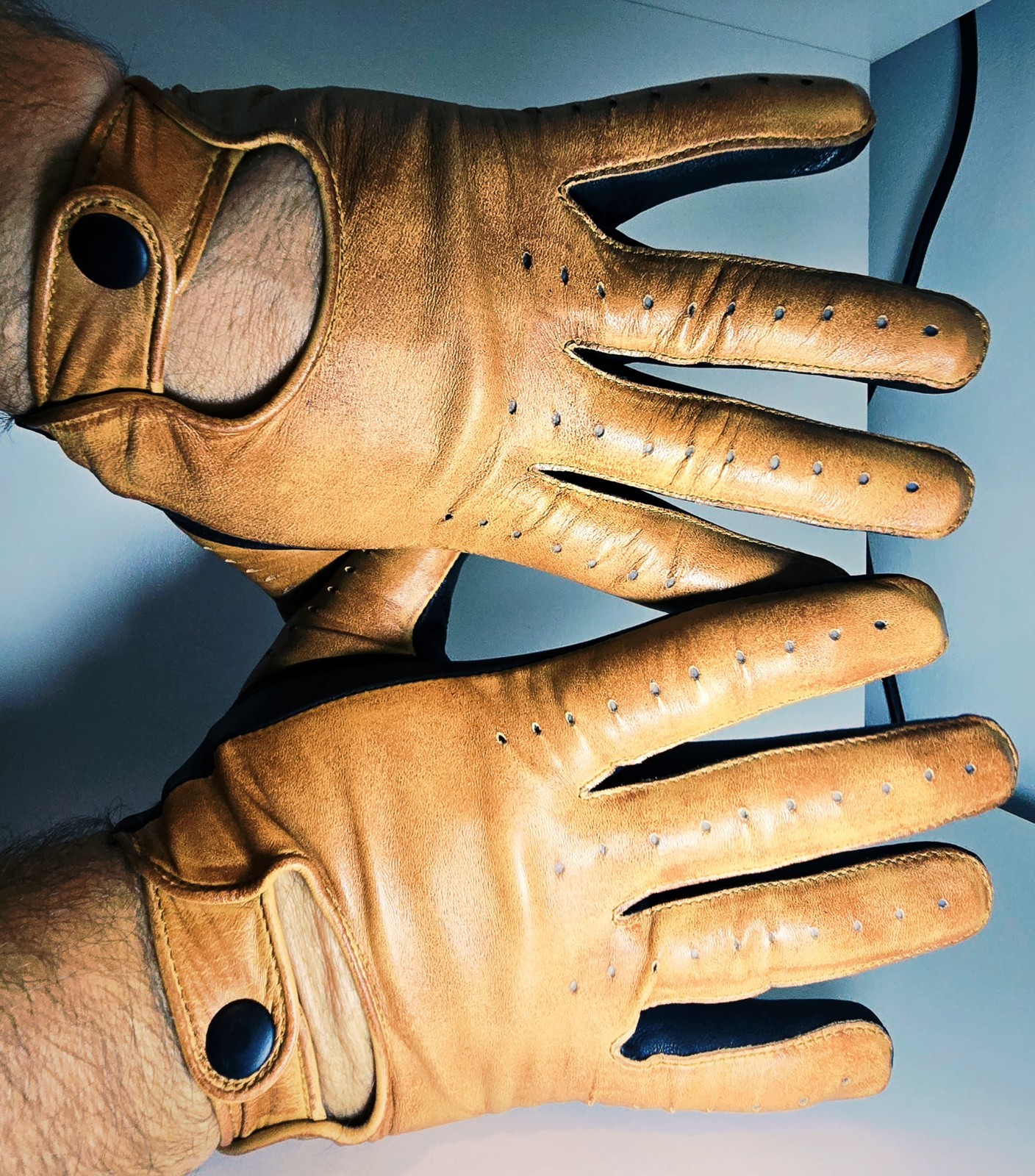 Leather Gloves 🧤 NEW thin Nappa Lambskin 🔥 thin driving gloves Police gloves
