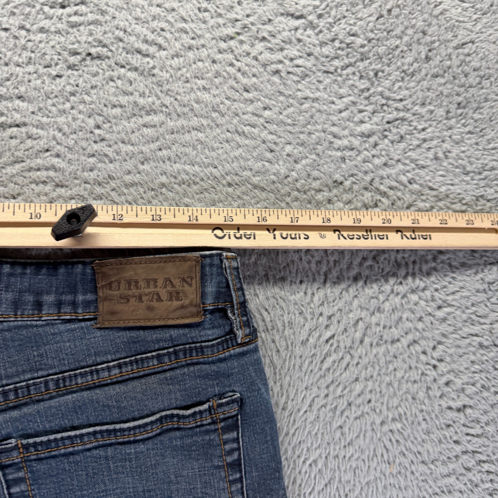 Urban Star Jeans Men 30×29 Blue Cotton Denim Straight Leg Faded Workwear Utility
