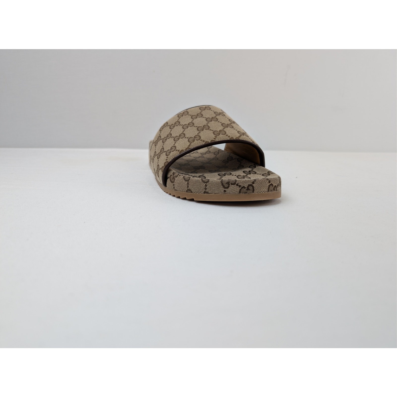 Gucci Sideline GG Canvas Slide Sandals Beige Ebony BNWB 13 Gucci – 13.5 US