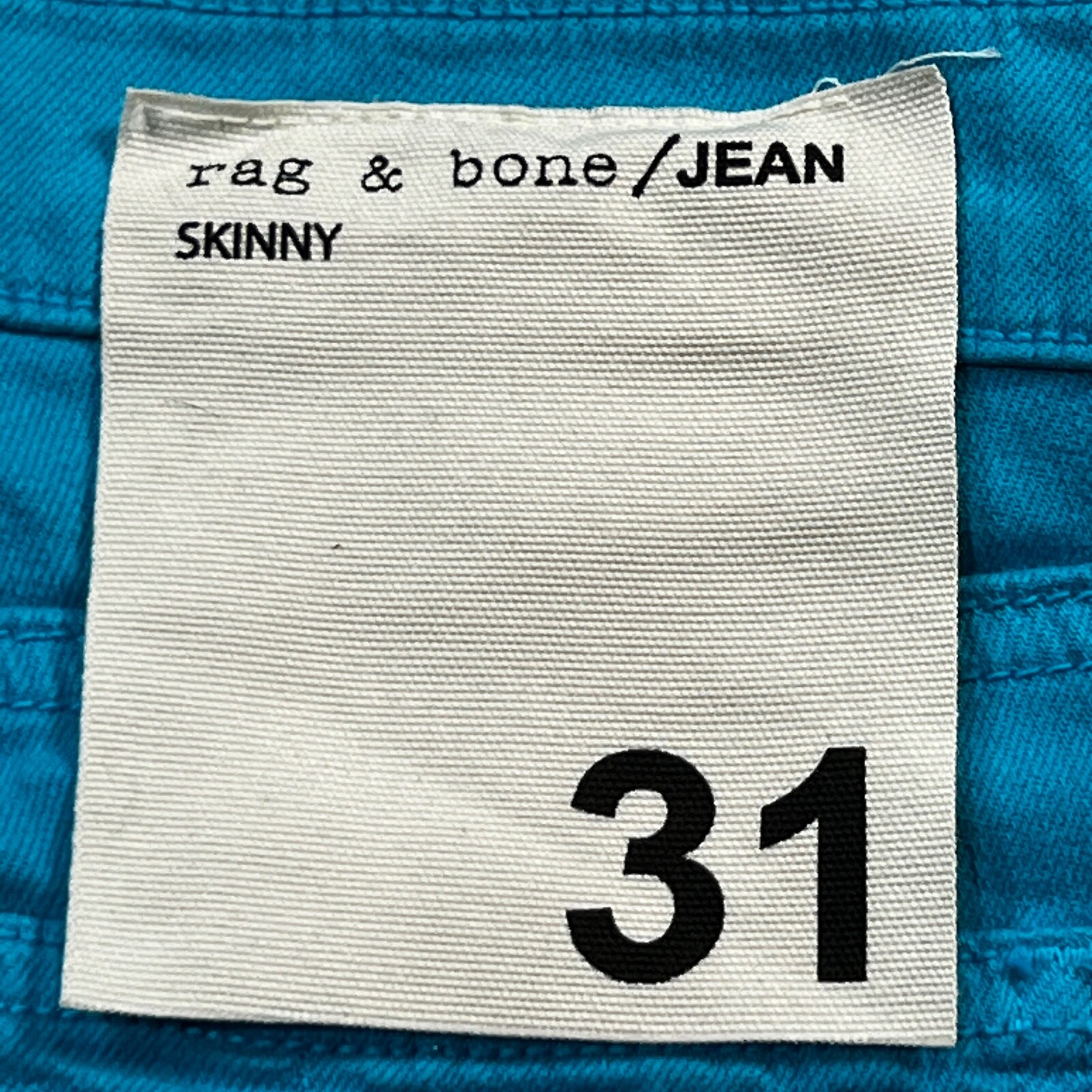 Rag & Bone Skinny Jeans Womens 31 NWT Bluebird Blue 29″ Inseam