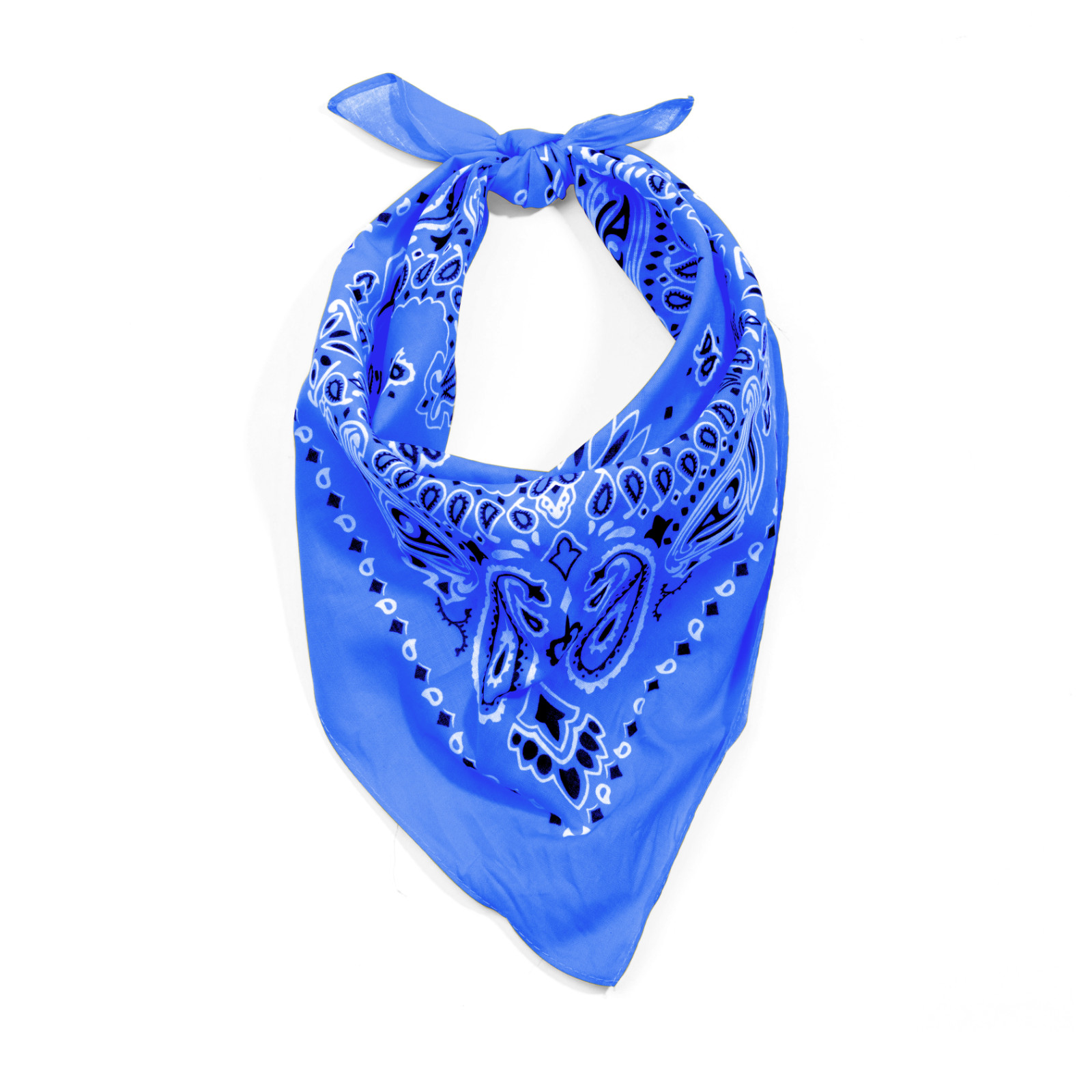 Rothco Jumbo Trainmen Paisley Bandana Cotton Royal Blue Headwrap FaceCover 27X27
