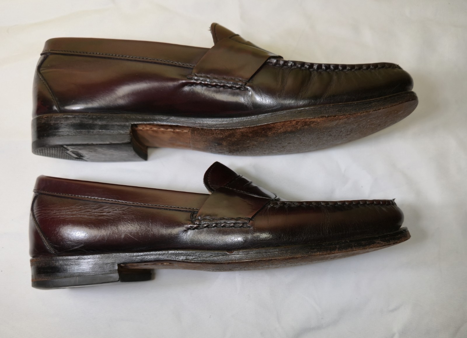 Allen Edmonds Men’s Brown Leather Penny Loafers Slip-On Dress Shoes 11 B