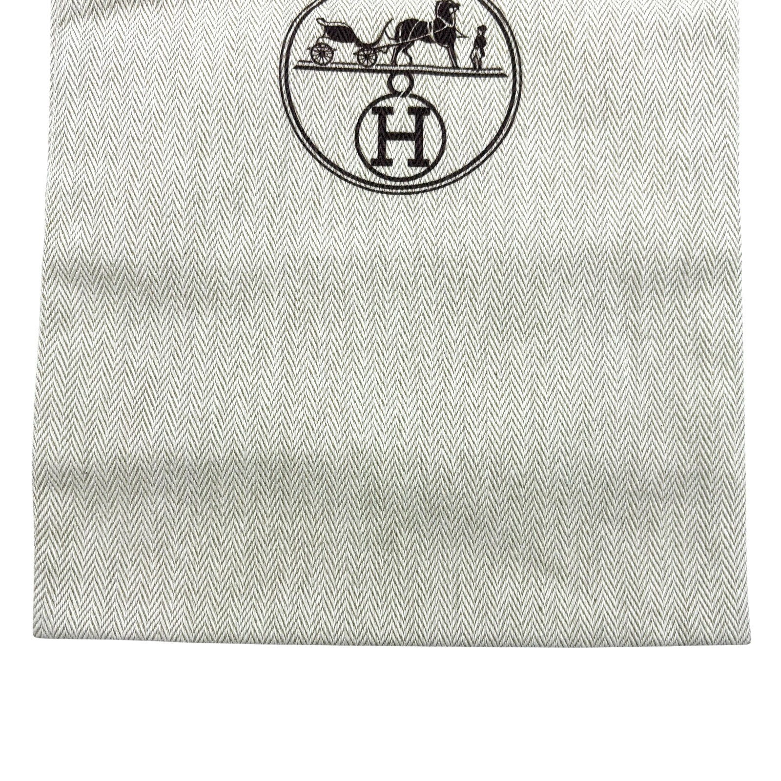HERMES Dust Bag Drawstring Pouch 7.8 x 14 in (20×35.5cm) Authentic Storage Bag