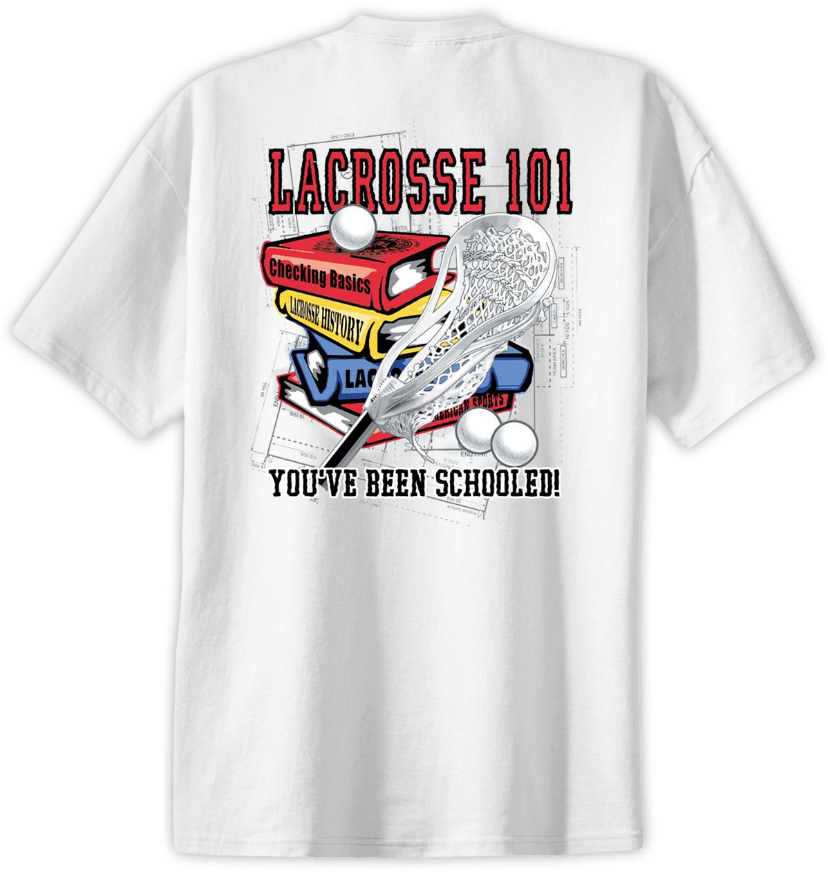 Lacrosse 101 T-Shirt Jersey Short Sleeve Tee New Adult and Youth Sizes