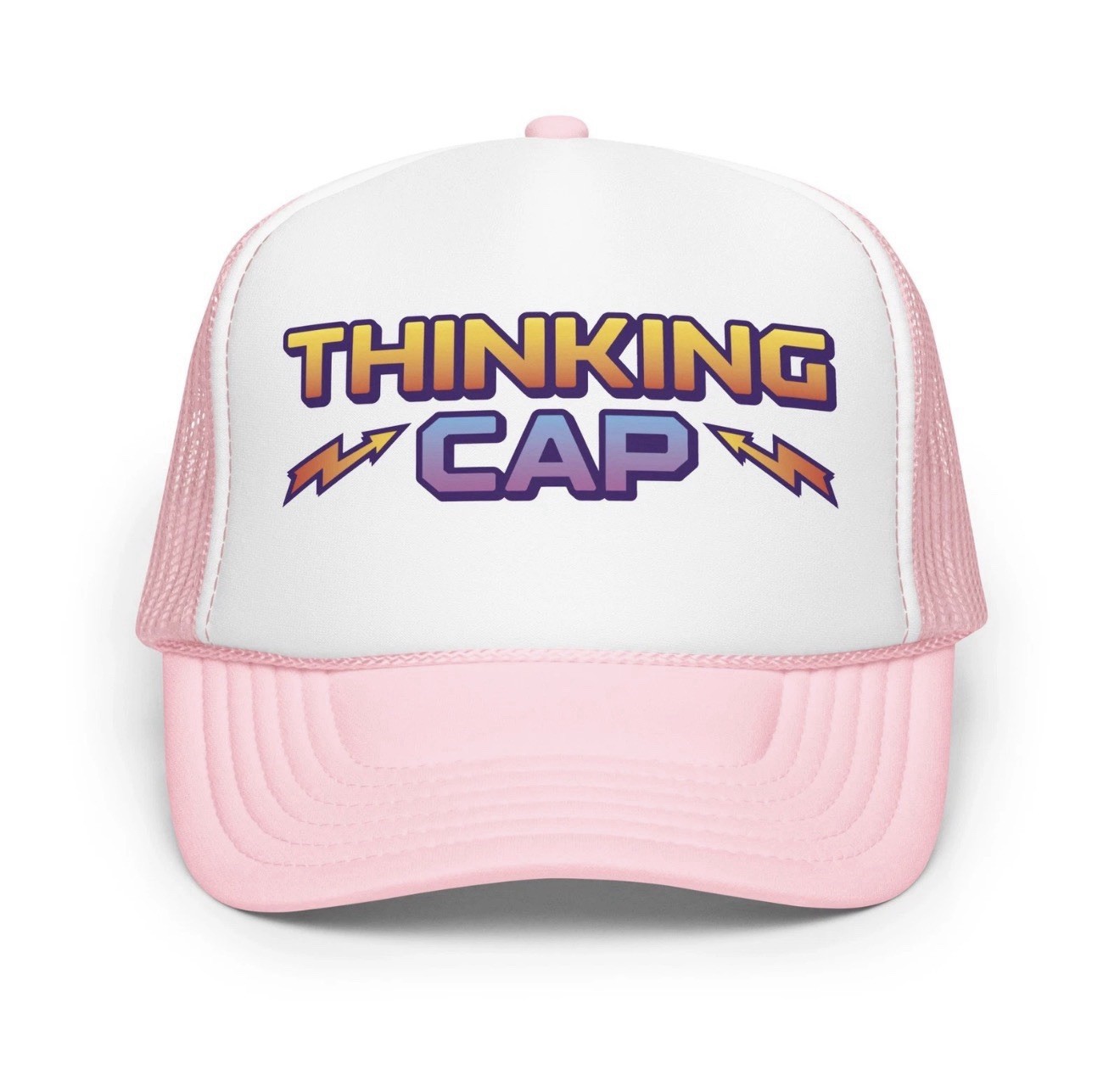 Stranger Things Dustin Henderson’s Thinking Cap Foam Trucker Hat 2 Pack Pink