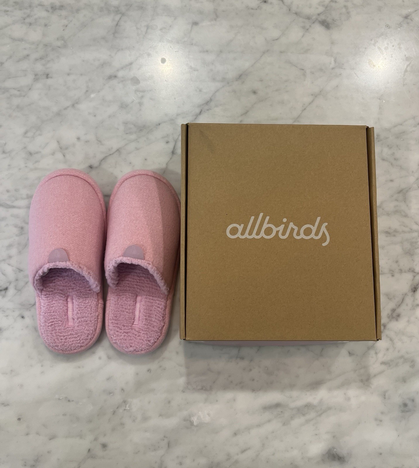Allbirds Wool Dweller Womens Slip-On Wool Slippers Pink US 8 EU 38