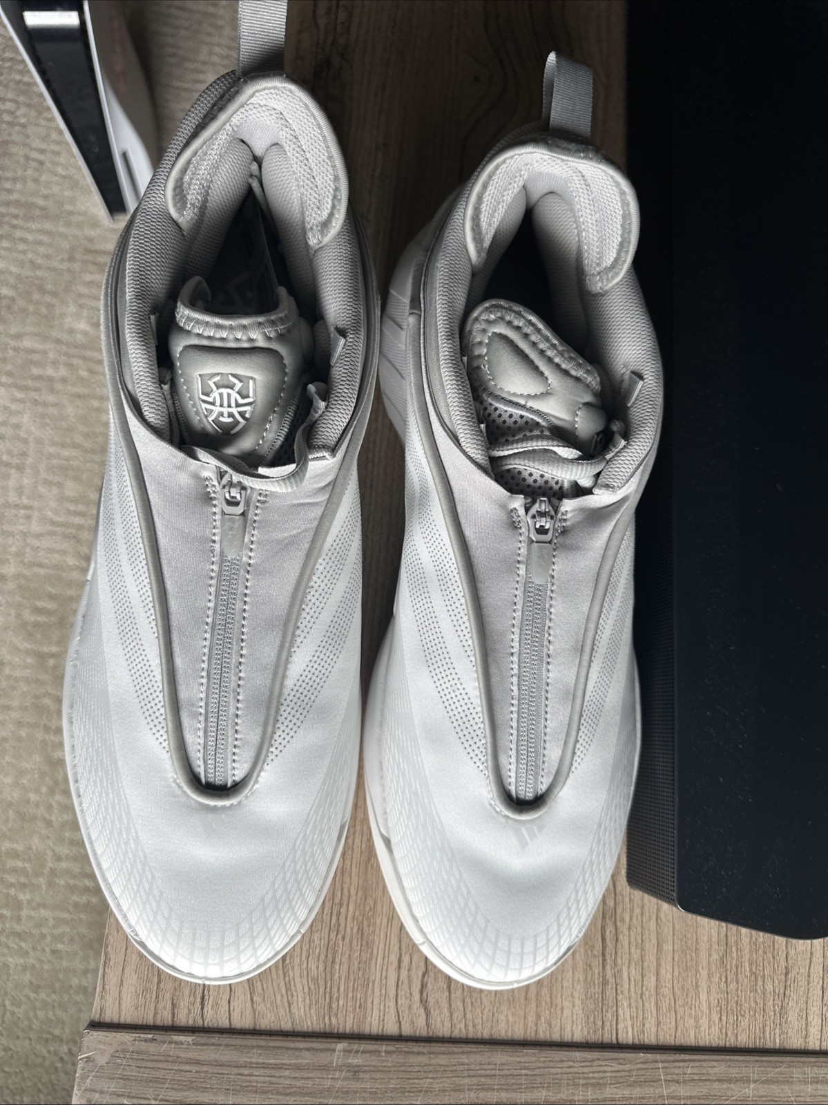 Size 13 – adidas D.O.N. Issue #7 White Grey