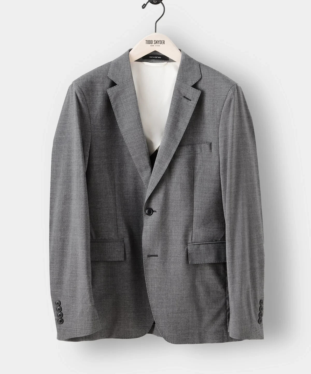 TODD SNYDER Charcoal Mayfair Fit Wool Sutton Blazer Suit Jacket Sport Coat 44R