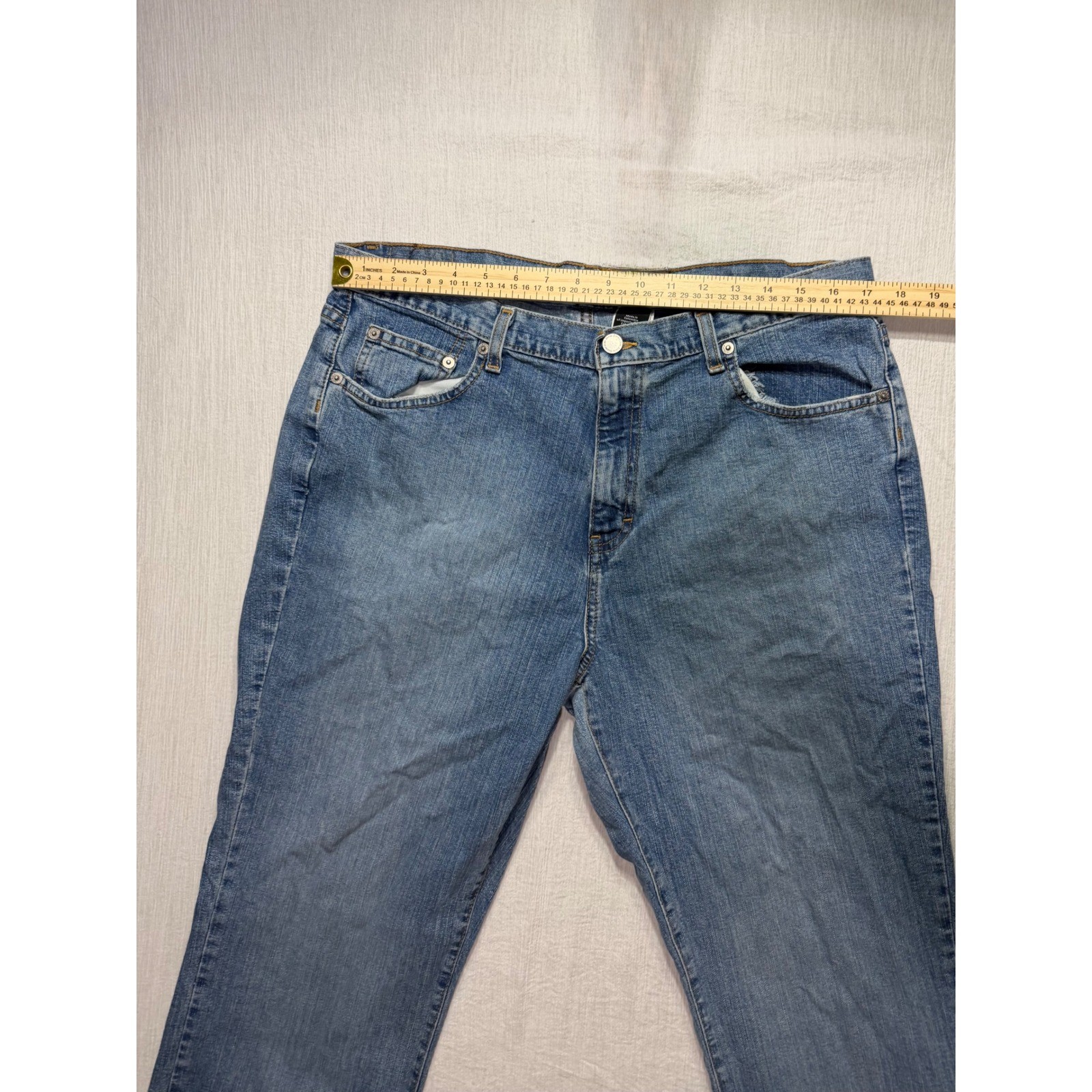 Calvin Klein Jeans Womens 16 Stretch Bootcut Light Vintage Denim Blue W394415