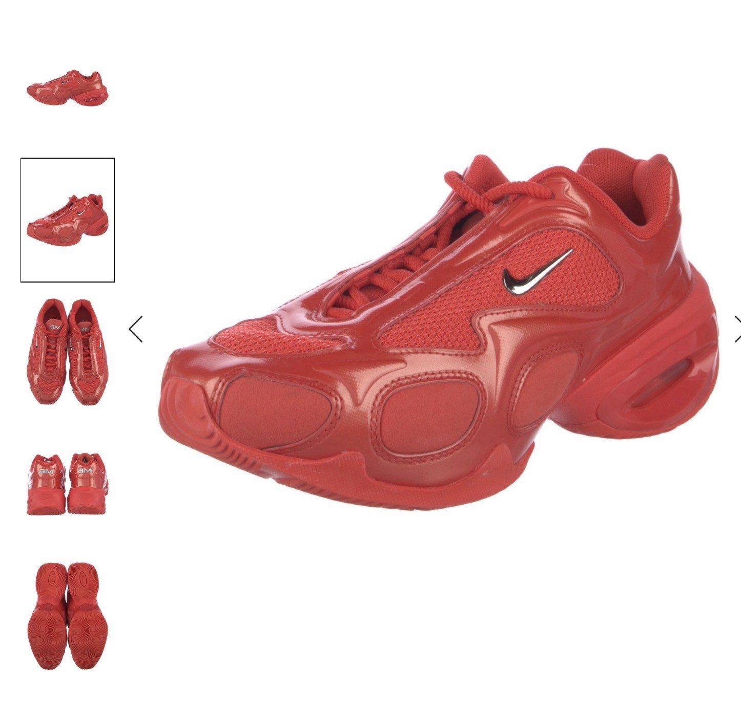 Nike Air Max Muse Men’s Low Top Lace Up Athletic Sneaker Red Solid New