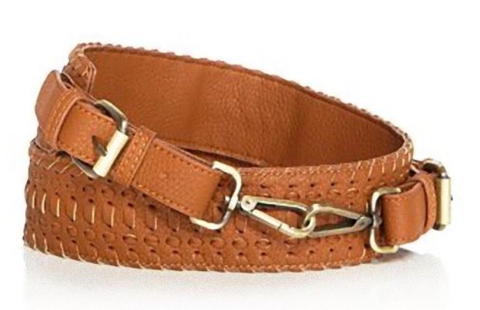Purse Strap Convertible Brown Xtra Wide Weaved Faux Leather Street Level FUL849