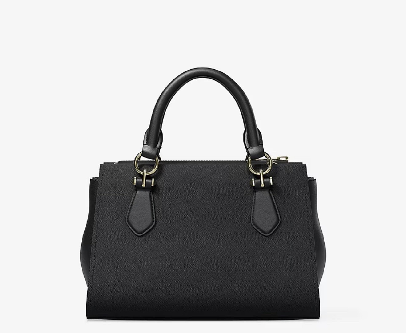 Michael Kors Marilyn Black Saffiano Leather Crossbody Bag Small Satchel