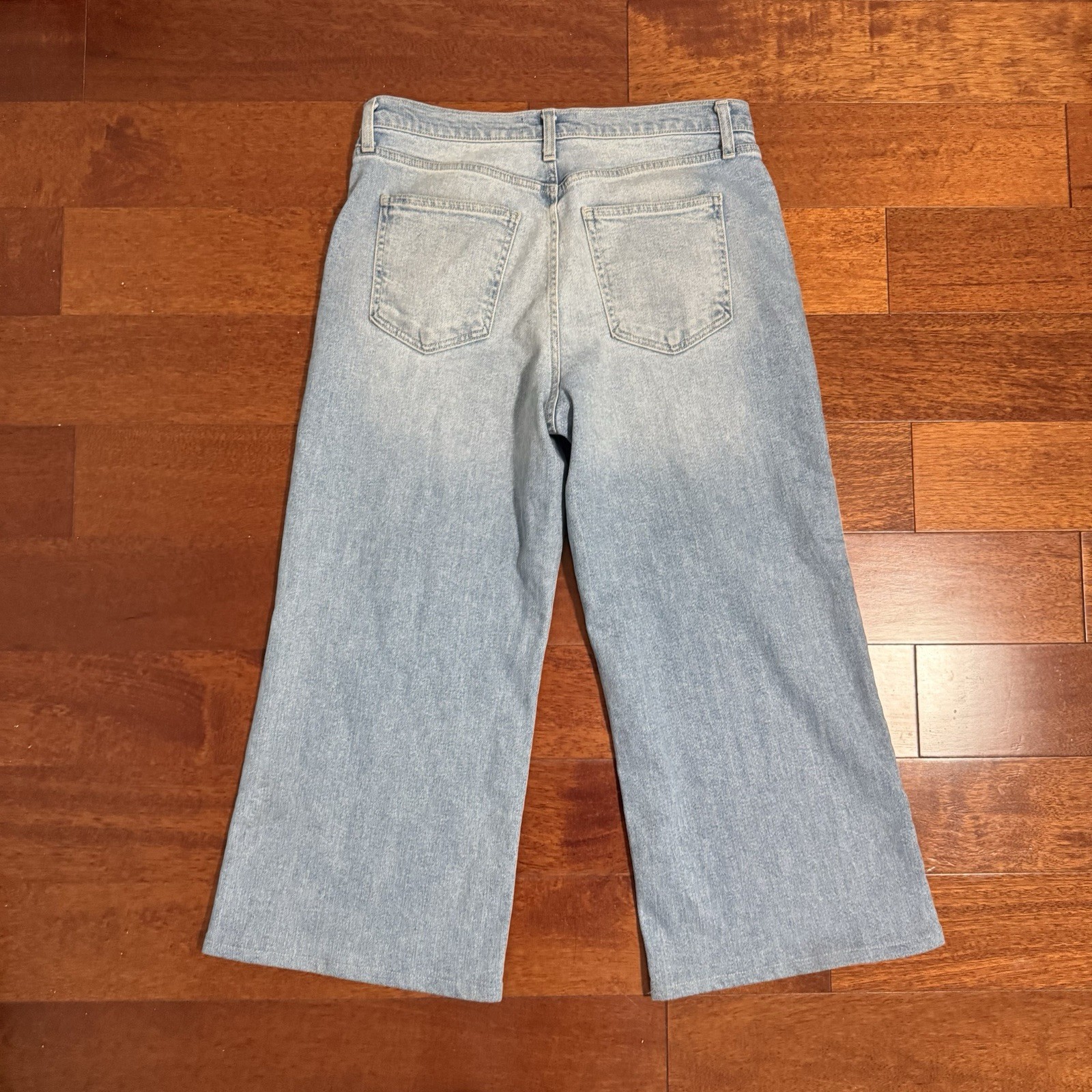 Pool House New York Brooklyn Dad Cropped Jeans – Laguna Blue – Size 32