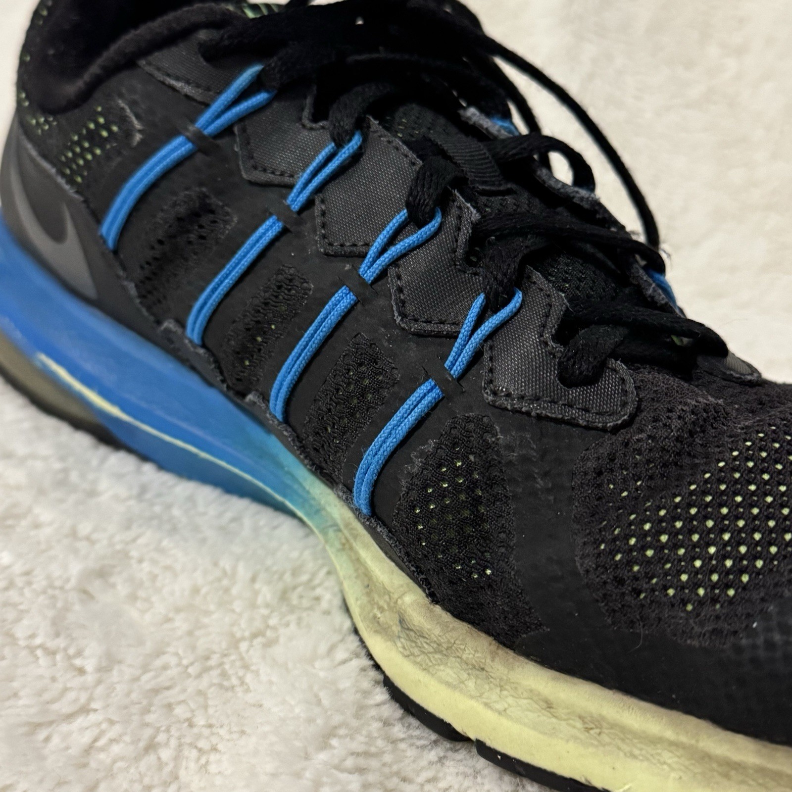 NIKE Air Max Dynasty Premium Sneakers Men’s 11.5 Black Blue Green 829711-007