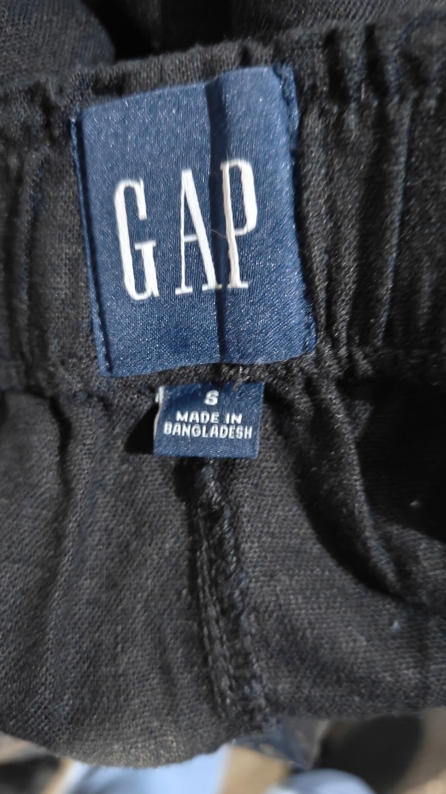 Black GAP Linen Pull-On Drawstring Shorts Size Small New Without Tags