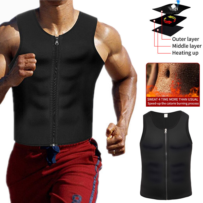 Men’s Sweat Sauna Chaleco Tank Top Body Shaper Fajas Para Hombres Reductora Vest