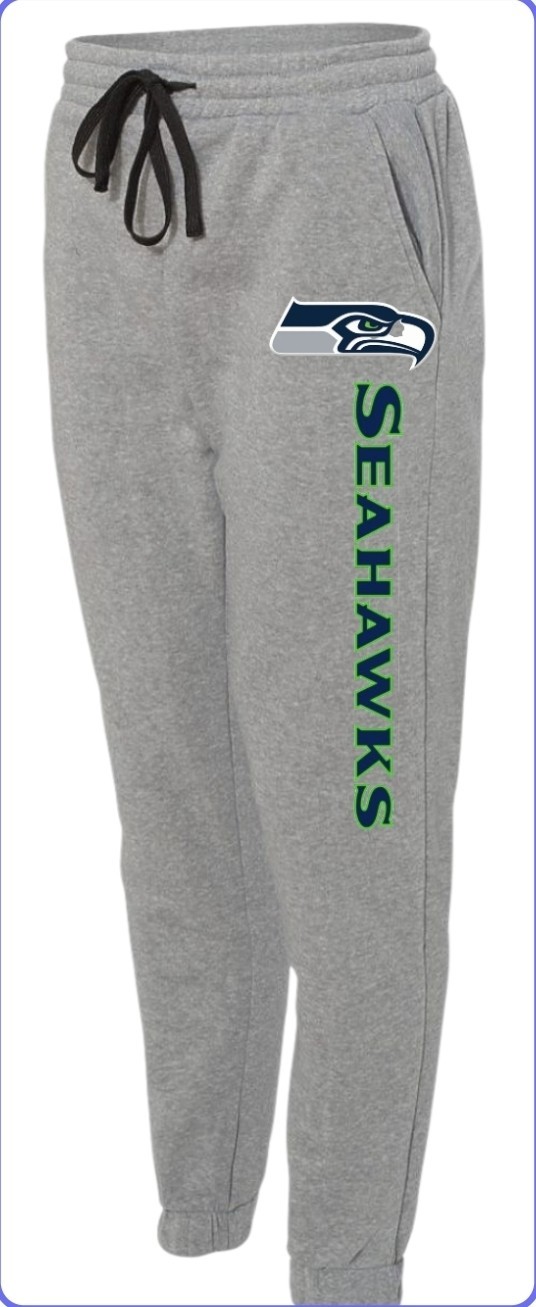 Men’s Burnside Street Jogger Pants Seahawks Small to 3X-Large